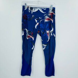 Fabletics‎ floral mesh crop leggings women's S athlesiure athletic workout